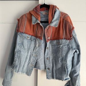 Free People Boho Jean Jacket Small